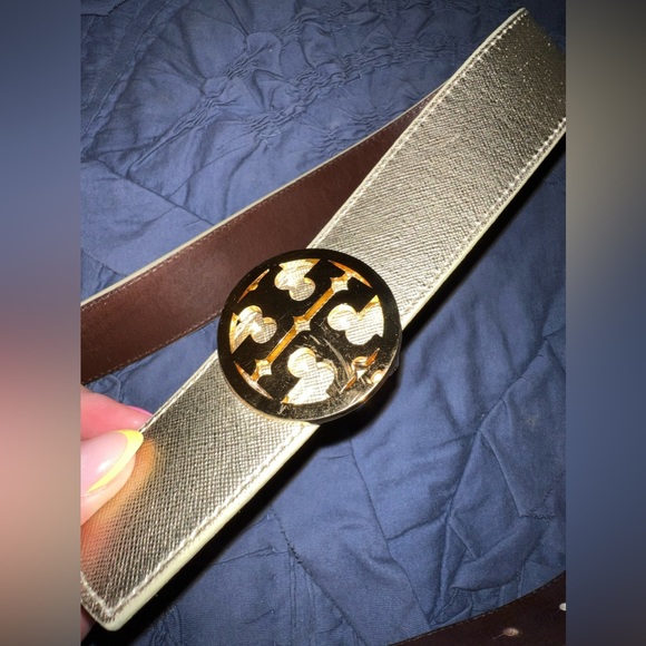Tory Burch Gold Reversible belt - Picture 3 of 8